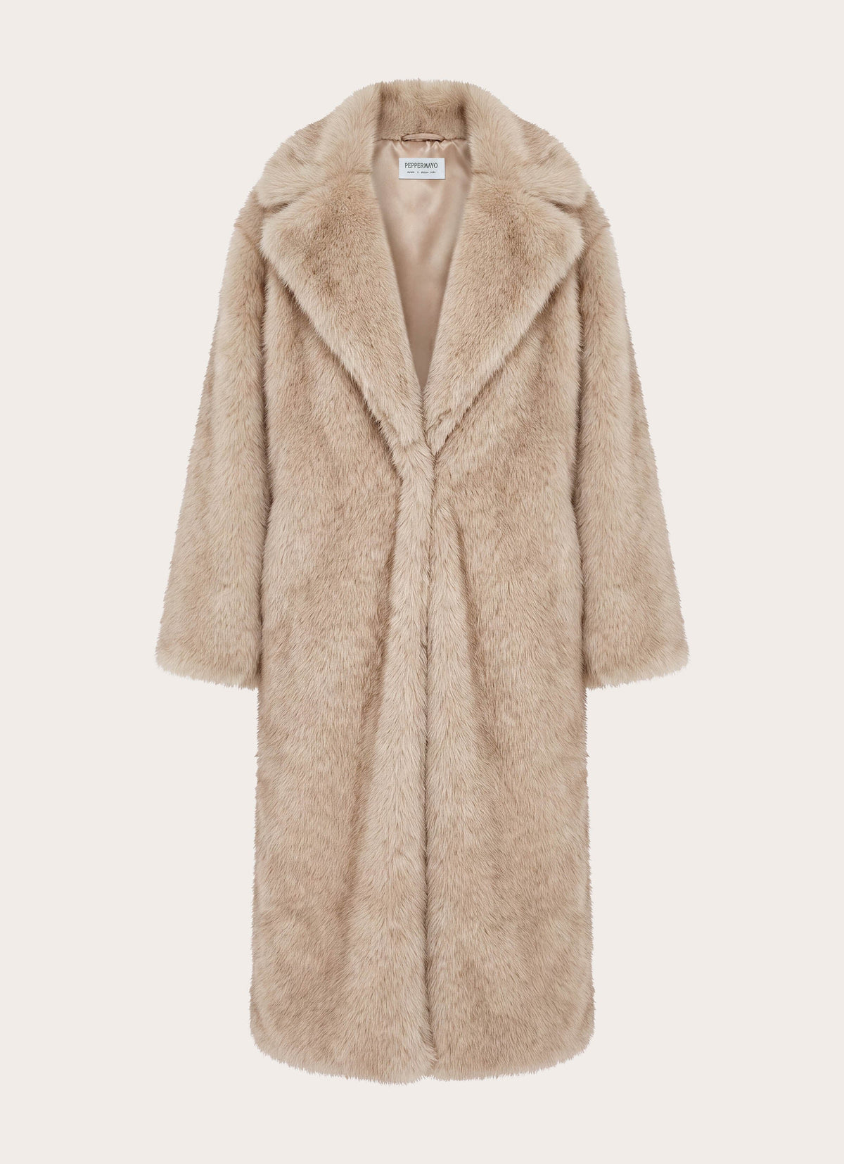 aspen avenue faux fur coat natural