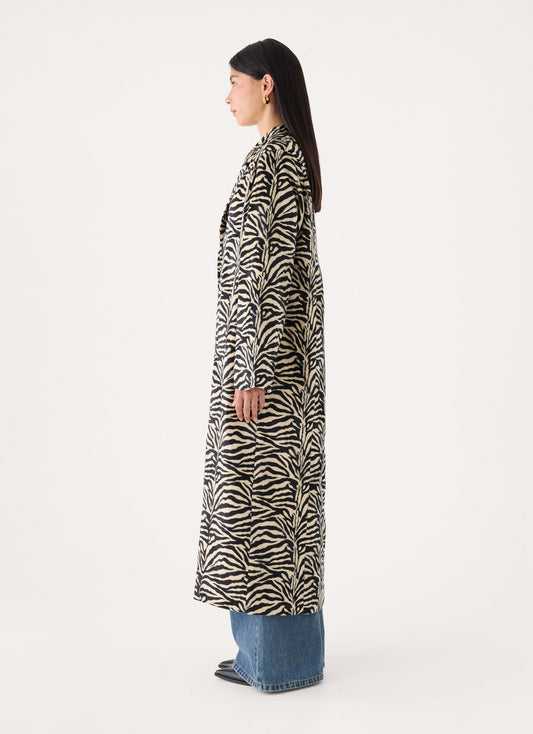 lirena fitted zebra coat zebra
