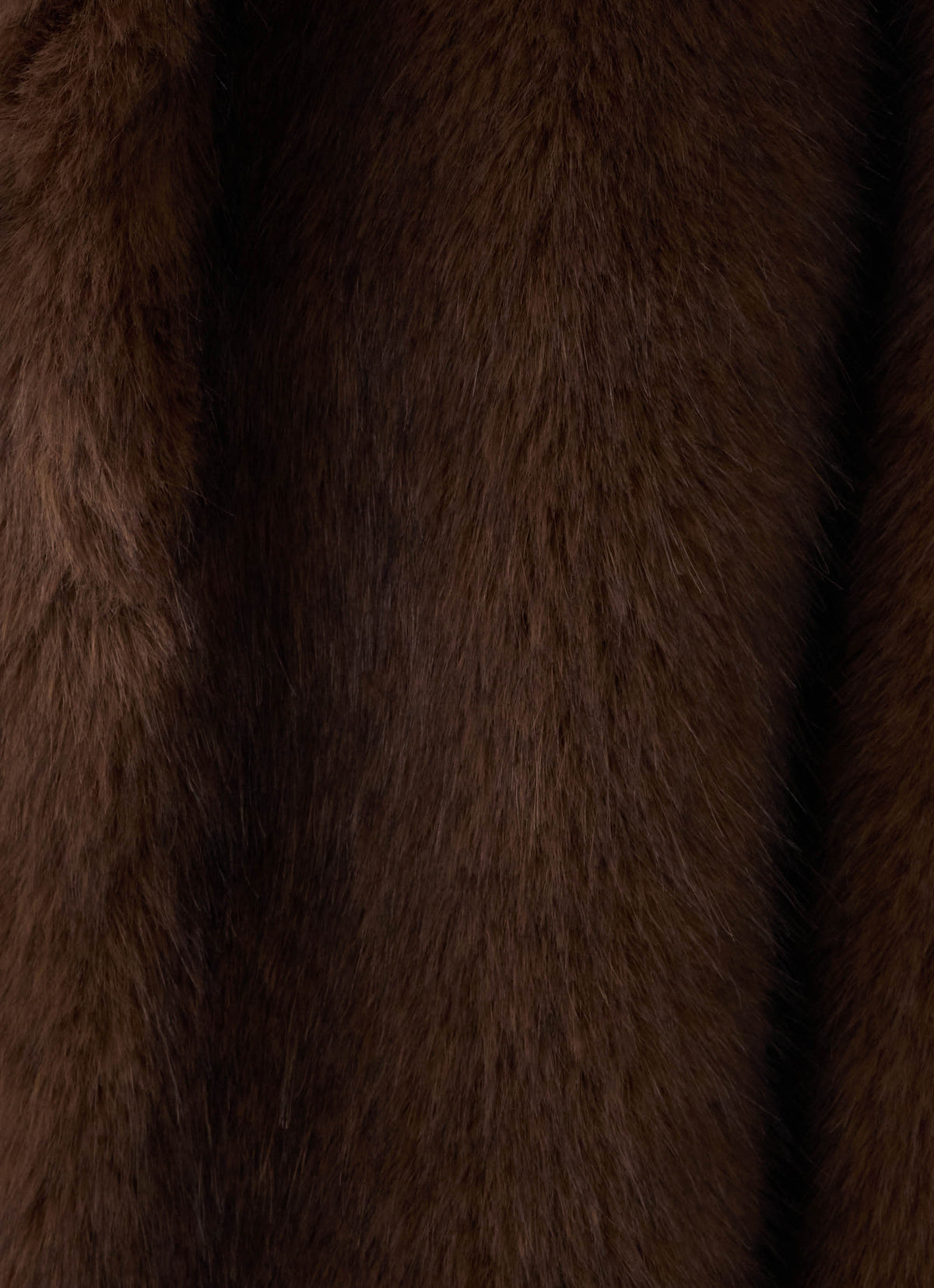aspen avenue faux fur coat chocolate
