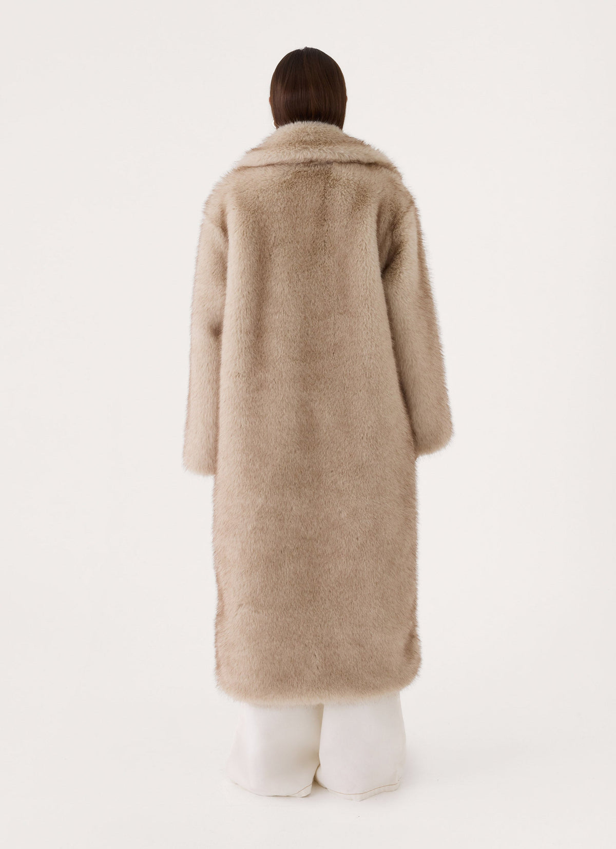 aspen avenue faux fur coat natural
