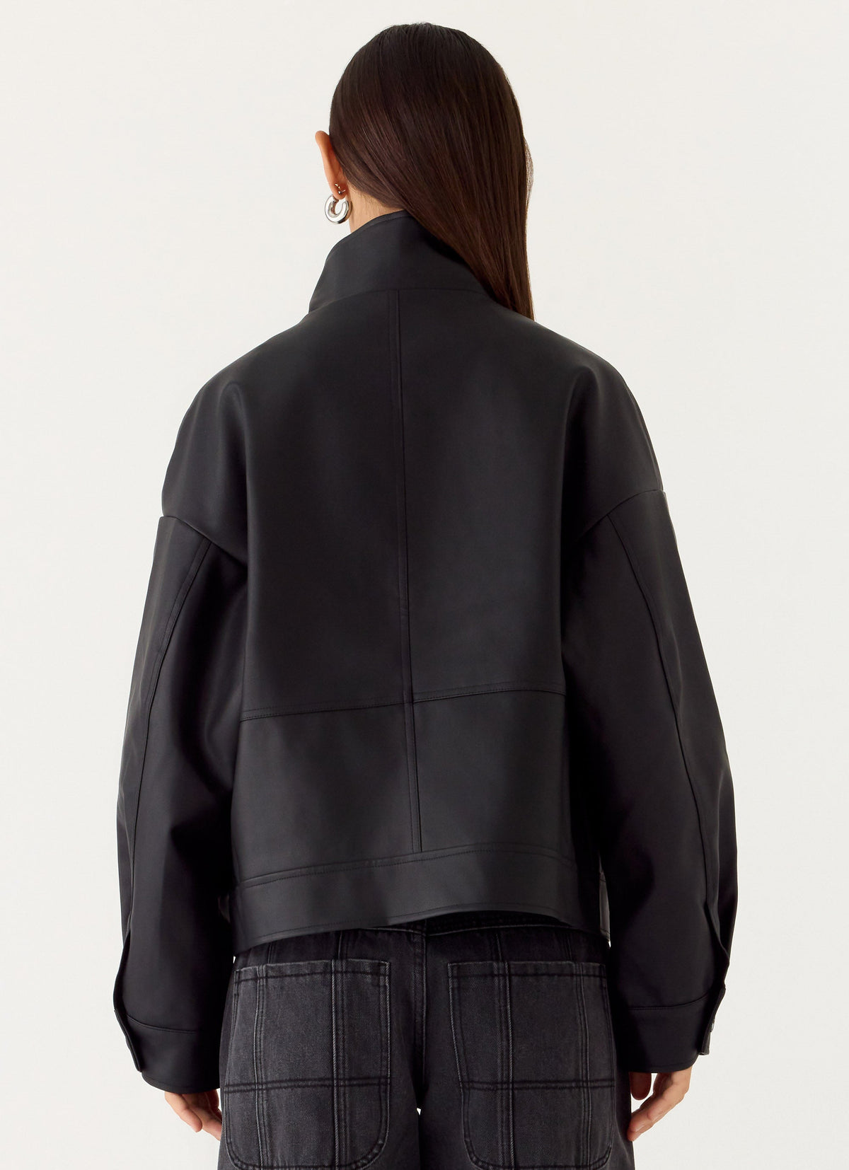 james pu bomber jacket black