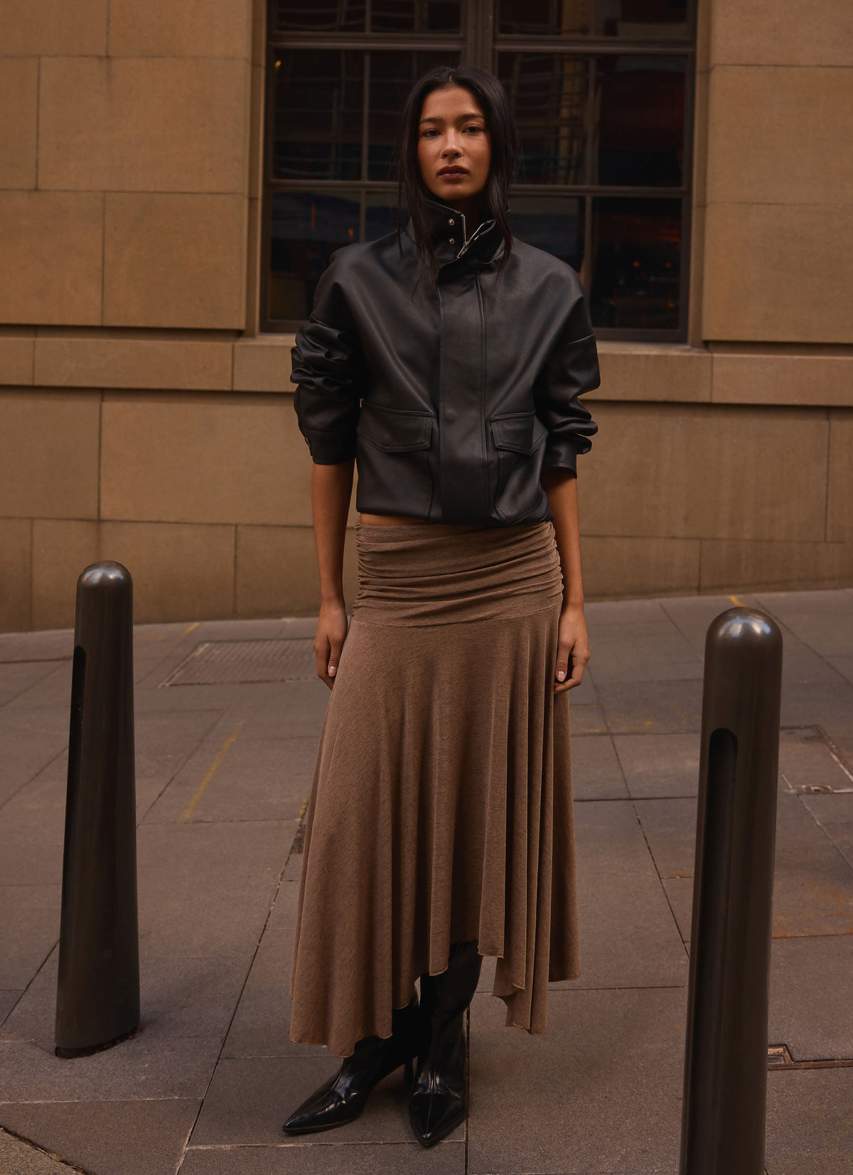 james pu bomber jacket black