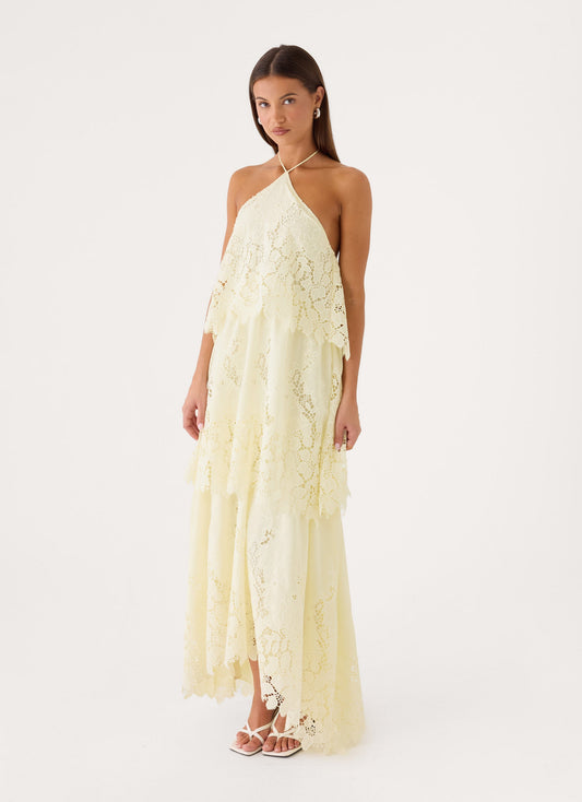 lanaila maxi dress yellow