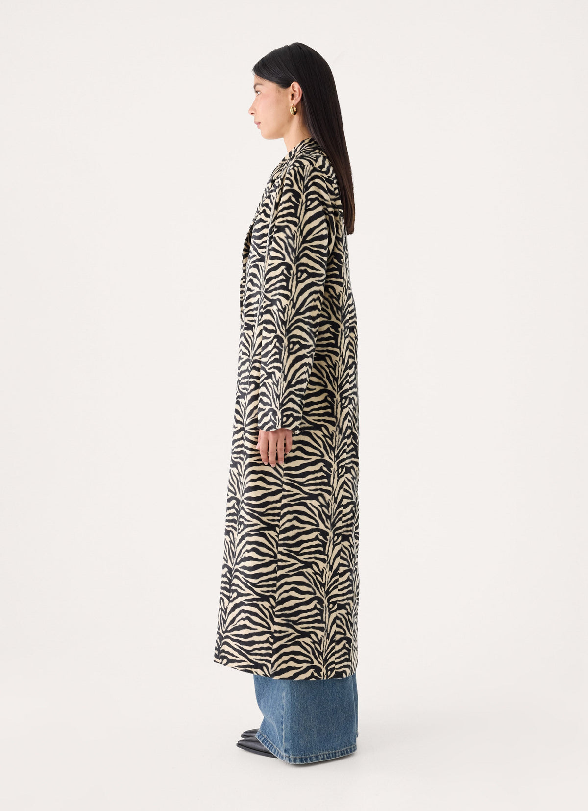 lirena fitted zebra coat zebra