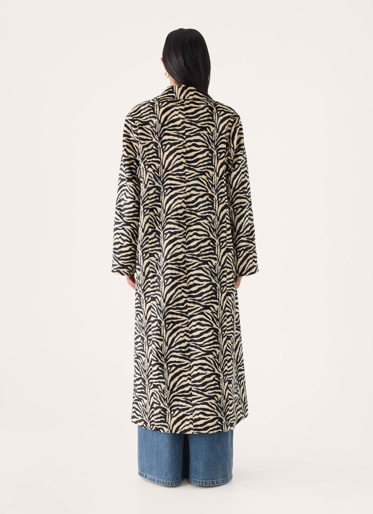 lirena fitted zebra coat zebra